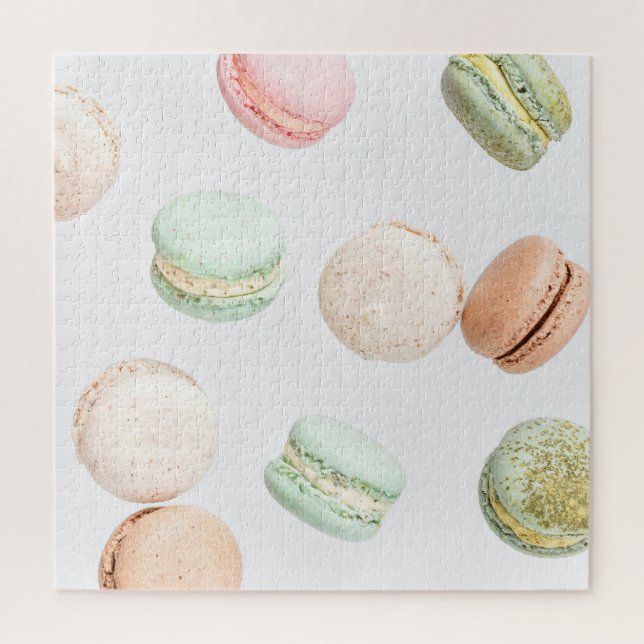 Farbige Macarons: Süßer fallender Muster. (Vertikal)