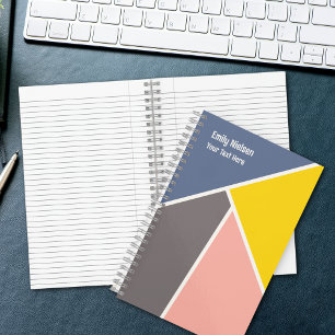 Farbige Mädchen Mit Monogramm Name School Betreff Notizbuch