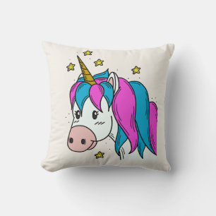 Farbige Magische Einhorn-Wurfkissen – Whimsical Kissen