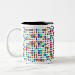 Farbige Mahlzeiten Zweifarbige Tasse
