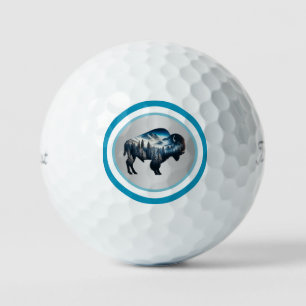 Farbige majestätische Bison-Golfbälle Golfball