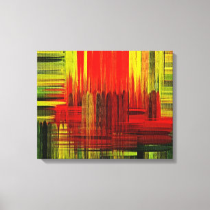Farbige Malerei Kunst - Eingewickelte Leinwand