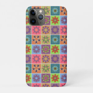 Farbige Mandala-Fliesenmuster – Boho-Geometrie Case-Mate iPhone Hülle