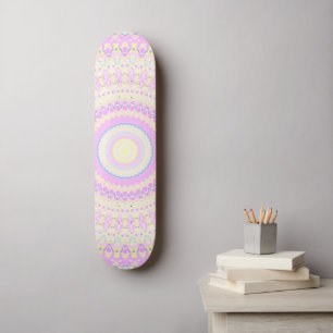 Farbige Mandala Skateboard