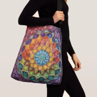 Farbige Mandala-Tasche