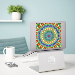 Farbige Mandala-Vinyl-Aufkleber Aufkleber