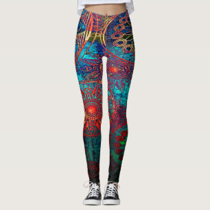 Farbige Mandalase Leggings