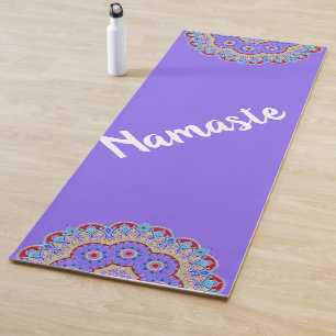 Farbige Mandalase Lila Yoga Mat Yogamatte
