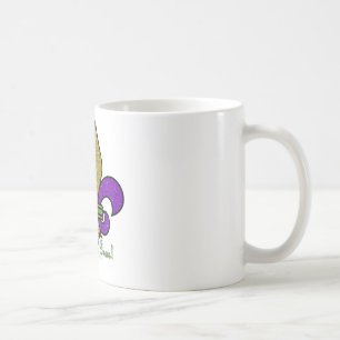 Farbige Mardi Gras Fleur De Lis Kaffeetasse