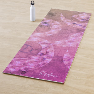 Farbige Marmor Om Symbol Personalisiert Reversible Yogamatte