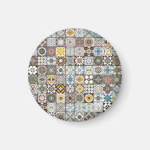 Farbige marokkanische Fliese Magnet