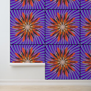Farbige mathematische Mandala-Kunstgestaltung Tapete