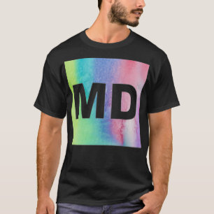 Farbige MD Print T-Shirt