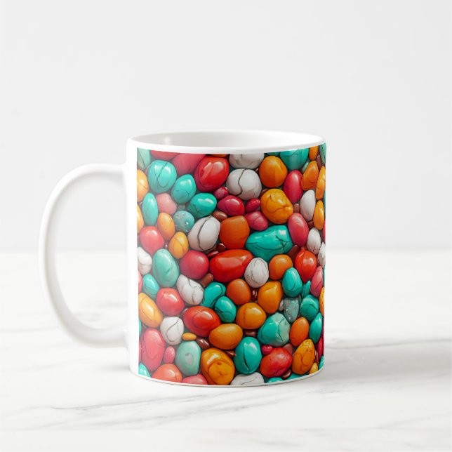 Farbige Meereskies Kaffeetasse (Links)