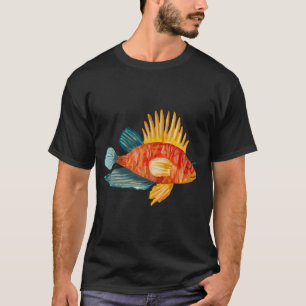 Farbige Meerwasser-Fische eine Aquarell-Illustrati T-Shirt