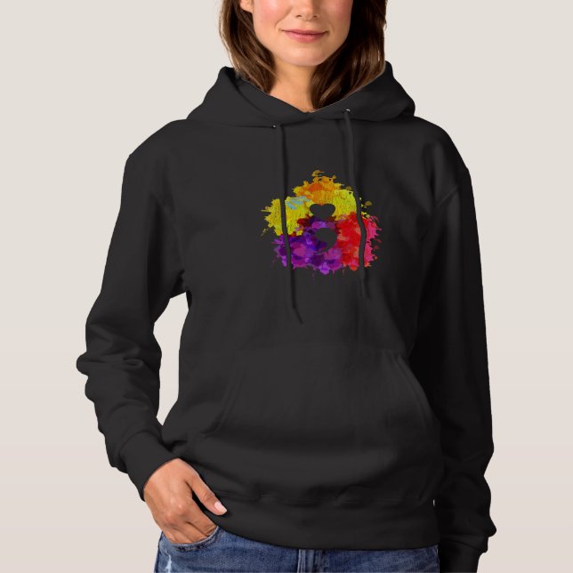 Farbige Mental Health Awareness Semicolon Hoodie (Vorderseite)