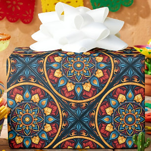 Farbige mexikanische Talavera-Geschenkpapier Geschenkpapier
