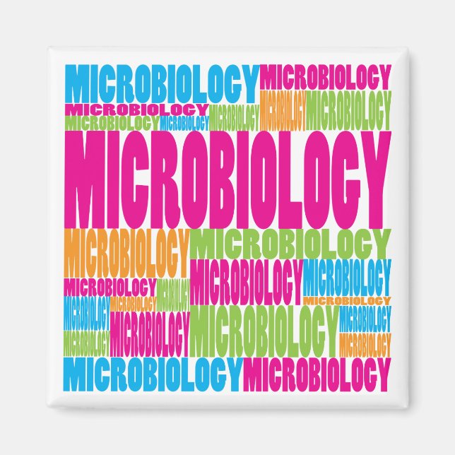 Farbige Mikrobiologie Magnet (Vorne)