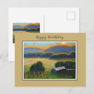 Farbige Missouri Ozark Mountain Geburtstag Postkarte