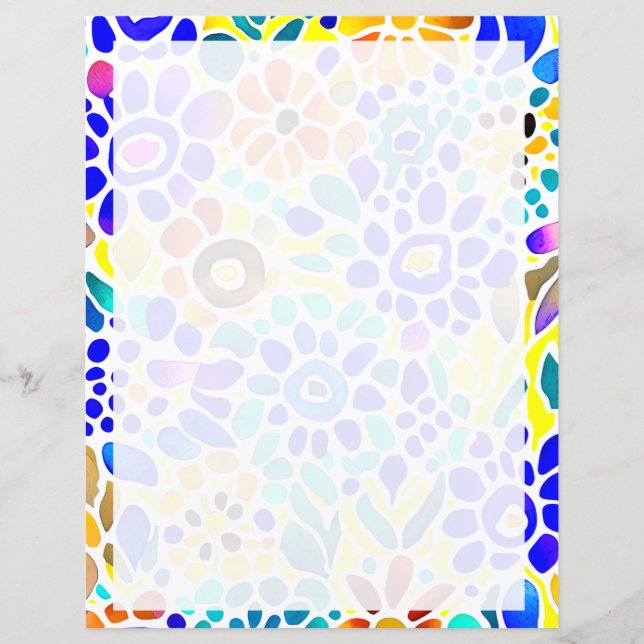 Farbige Mod floral (Vorderseite)