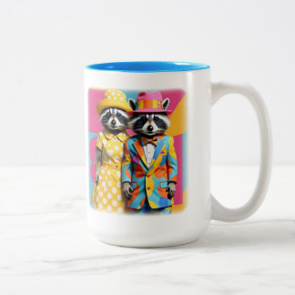 Farbige Mod-Schläger aus den 60er Jahren Zweifarbige Tasse