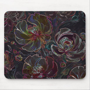 Farbige Modern Abstrakte Blume Mouse Pad Mousepad