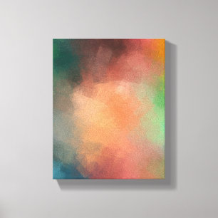Farbige moderne Abstrakte Art Rot Blau Grün Schwa Leinwanddruck