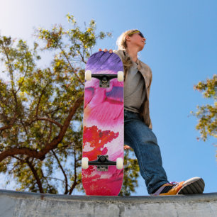 Farbige moderne abstrakte Malerei Skateboard