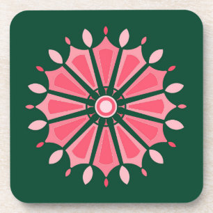 FARBIGE MODERNE BLUMEN GESCHENK TOCHTER SCHWESTER GETRÄNKEUNTERSETZER