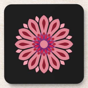 FARBIGE MODERNE BLUMEN GESCHENK TOCHTER SCHWESTER  GETRÄNKEUNTERSETZER