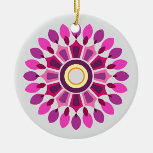 FARBIGE MODERNE BLUMEN GESCHENK TOCHTER SCHWESTER KERAMIK ORNAMENT