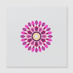 FARBIGE MODERNE BLUMEN GESCHENK TOCHTER SCHWESTER MAGNETKARTE