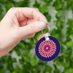 FARBIGE MODERNE BLUMEN GESCHENK TOCHTER SCHWESTER SCHLÜSSELANHÄNGER