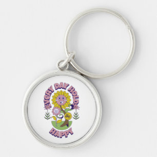 FARBIGE MODERNE BLUMEN GESCHENK TOCHTER SCHWESTER SCHLÜSSELANHÄNGER