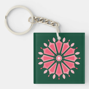 FARBIGE MODERNE BLUMEN GESCHENK TOCHTER SCHWESTER SCHLÜSSELANHÄNGER