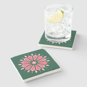 FARBIGE MODERNE BLUMEN GESCHENK TOCHTER SCHWESTER STEINUNTERSETZER