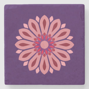 FARBIGE MODERNE BLUMEN GESCHENK TOCHTER SCHWESTER STEINUNTERSETZER
