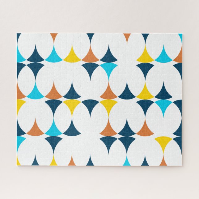 Farbige, moderne, coole, trendige geometrische For (Horizontal)