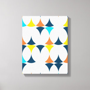 Farbige, moderne, coole, trendige geometrische For Leinwanddruck