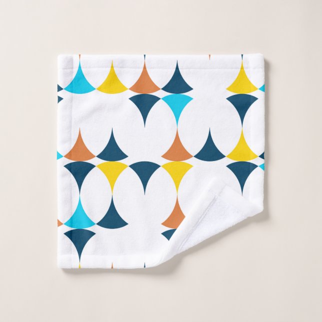 Farbige, moderne, coole, trendige geometrische For Waschlappen (Waschlappen)