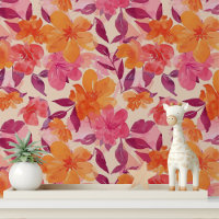 Farbige moderne, fett rosa orangefarbene Muster