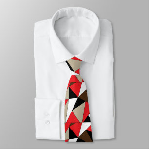 Farbige moderne geometrische Formen Krawatte