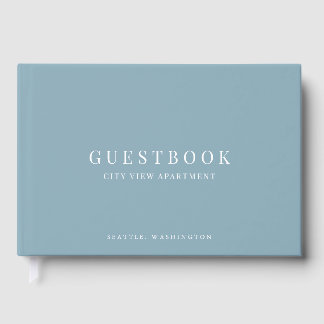 Farbige moderne klassische Ferienhausvermietung ed Gästebuch