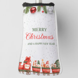 Farbige moderne Weihnachtsfeier Bester Putter Golf Headcover