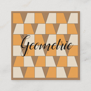Farbige moderne zeitgenössische geometrische quadratische visitenkarte