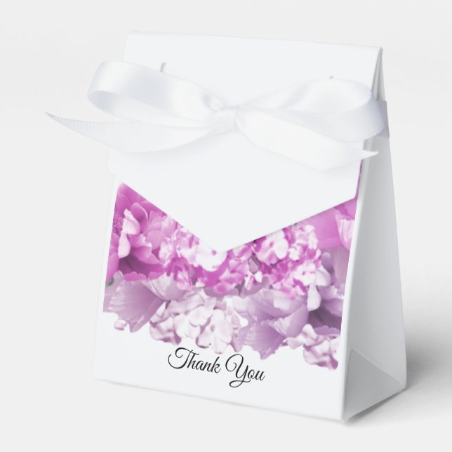 Farbige, monochrome Flora-Favor-Box Geschenkschachtel (Vorderseite)