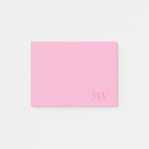 Farbige Monogramm-Post-it-Notizen Post-it Klebezettel