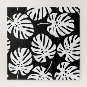 Farbige Monstera-Blätter Floral Abstrakt