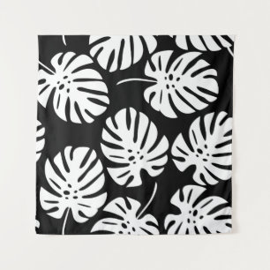 Farbige Monstera-Blätter nahtlos Wandteppich