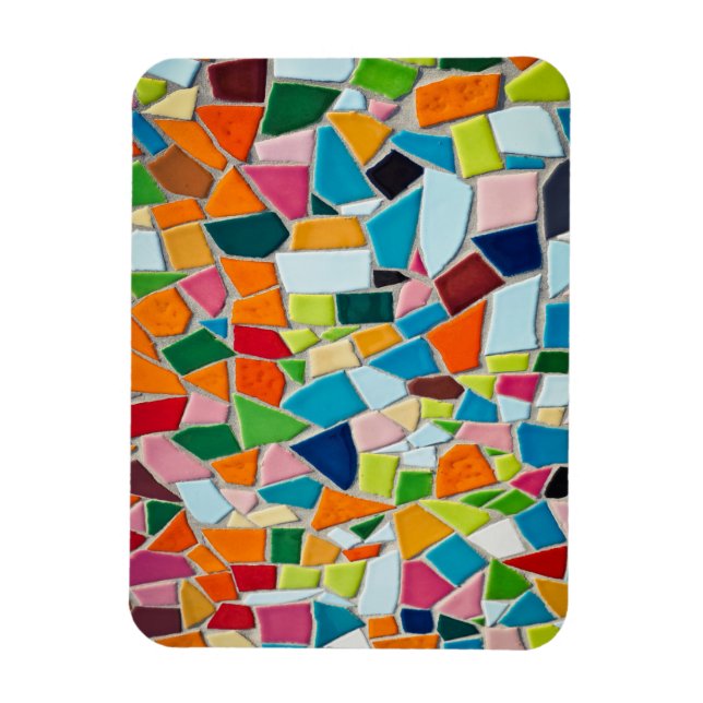 Farbige Mosaikfliesen Magnet (Vertikal)